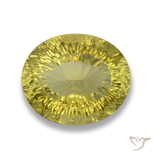 30.65ct Natural Amarelo Abacaxi Quartzo, oval, VVS