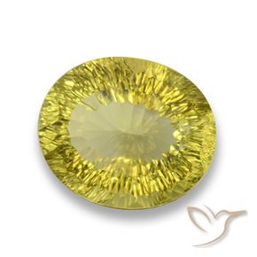 Quartzo Amarelo Abacaxi Natural 30.65ct, oval, VVS