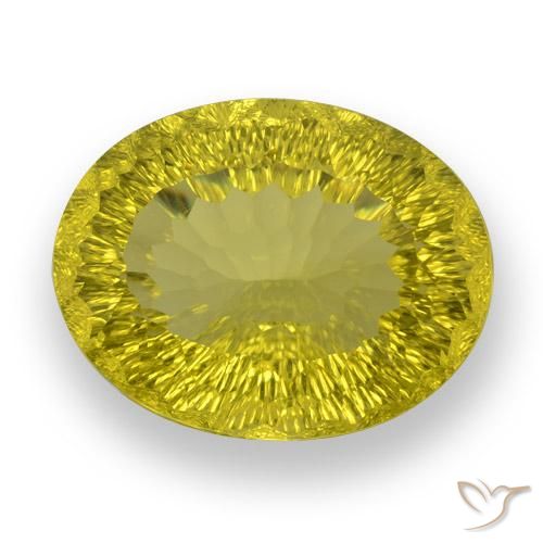 57.99ct Natural amarelo rico Quartzo, oval, VVS