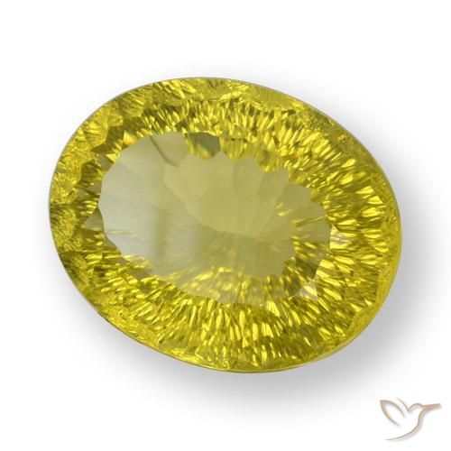 Quartzo amarelo rico Natural 57.99ct, oval, VVS