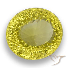 Quartzo Abelha Amarela Natural 38.26ct, oval, VVS