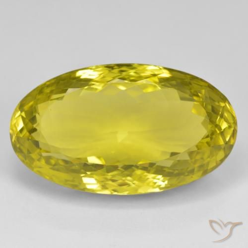 56.02ct Natural amarelo médio Quartzo, oval, VVS