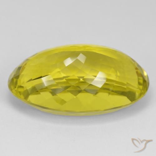 Quartzo amarelo médio Natural 56.02ct, oval, VVS