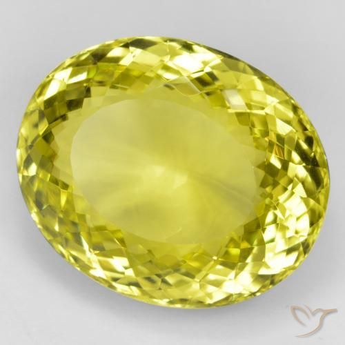 Quartzo amarelo médio Natural 48.95ct, oval, VVS