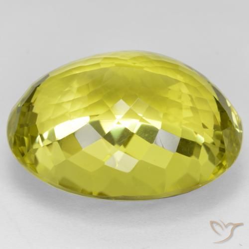 Quartzo amarelo médio Natural 48.95ct, oval, VVS