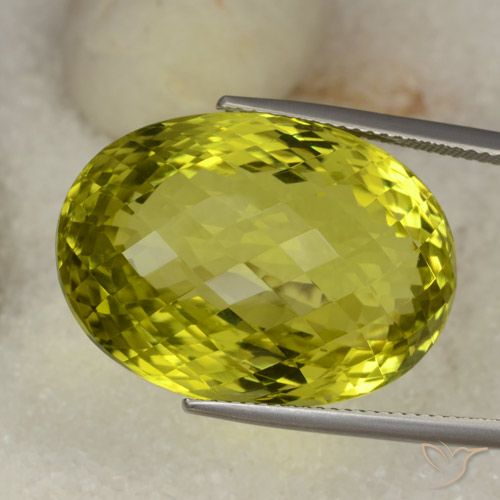 41.13ct Natural Amarelo esverdeado Quartzo, oval, VVS