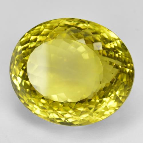 Quartzo amarelo médio Natural 49.99ct, oval, VVS