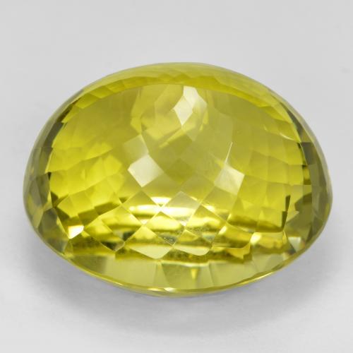 Quartzo amarelo médio Natural 49.99ct, oval, VVS