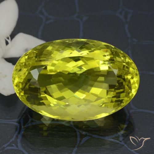 38.11ct Natural amarelo médio Quartzo, oval, VVS-VS