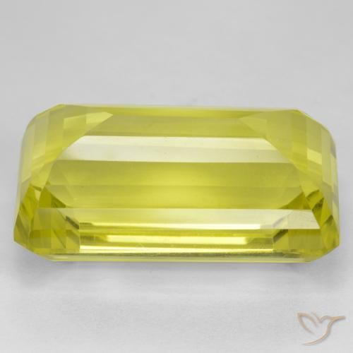 Quartzo amarelo médio Natural 41.42ct, Corte Octógono / Esmeralda, VVS