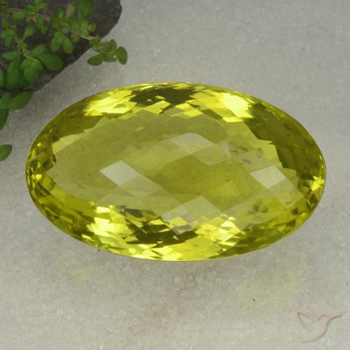 130.99ct Natural Limão amarelo Quartzo, oval, VVS