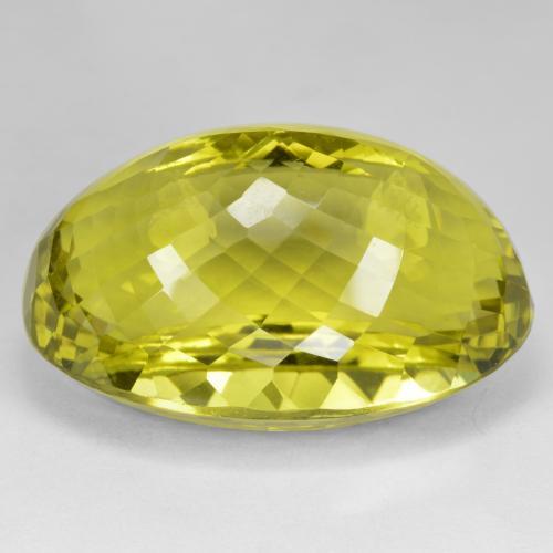 Quartzo amarelo vivo Natural 101.43ct, Corte Oval, VVS