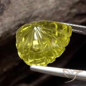 Quartzo Amarelo Intenso Natural 13.92ct, Trilhão, Transparente