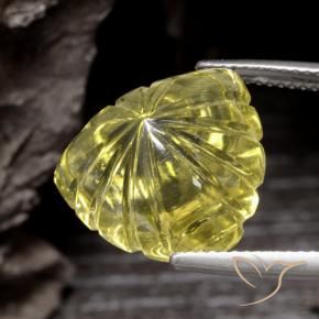 Quartzo Amarelo Abacaxi Claro Natural 15.33ct, Trilhão, Transparente