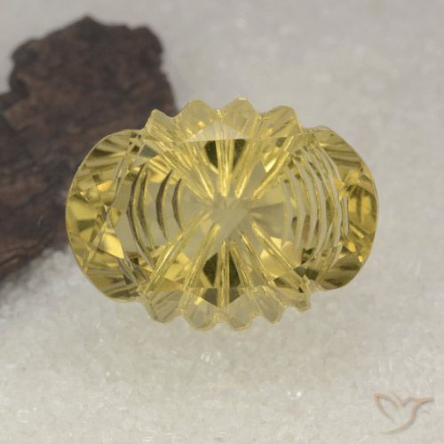 14.86ct Natural ouro médio Quartzo, oval, Transparente