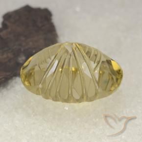 Quartzo ouro médio Natural 14.86ct, oval, Transparente
