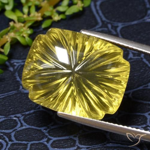 Quartzo amarelo de 19,54 ct, 19,2 x 15,2 mm esculpido no Brasil, Photo A