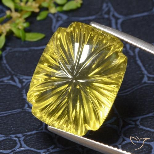 Quartzo Amarelo acastanhado Natural 19.54ct, Chique, Transparente