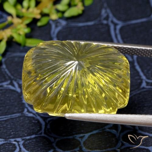 Quartzo Amarelo acastanhado Natural 19.54ct, Chique, Transparente