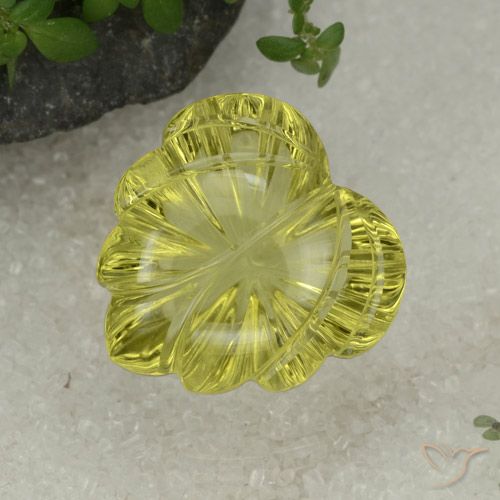 15.29ct Natural Luz amarela Quartzo, Chique, Transparente