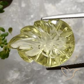 Quartzo Amarelo claro Natural 12.97ct, Chique, Transparente