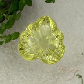 Quartzo amarelo médio Natural 11.48ct, Chique, Transparente