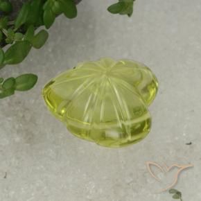 Quartzo amarelo médio Natural 11.48ct, Chique, Transparente