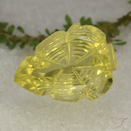 19.07ct Natural Luz amarela Quartzo, Chique, Transparente