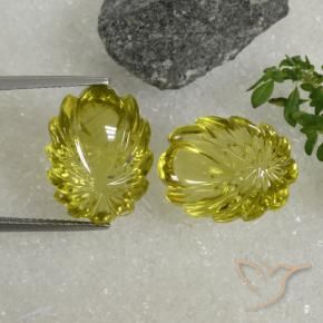 Pedras preciosas de Quartzo amarelo médio natural de 21.68 ct, Chique, Transparente