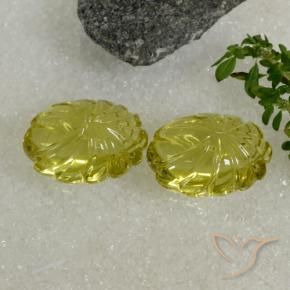 Pedras preciosas de Quartzo amarelo médio natural de 21.68 ct, Chique, Transparente