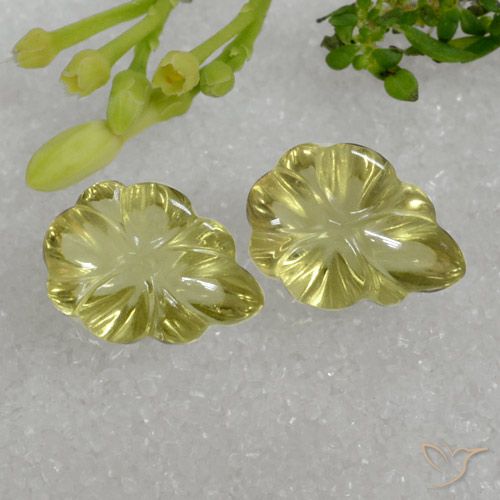 9.50ctw Natural Amarelo claro Quartzo, Chique, Transparente