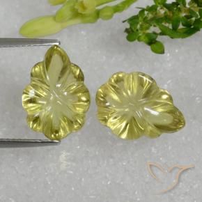 Pedras preciosas de Quartzo Amarelo claro natural de 9.50 ct, Chique, Transparente