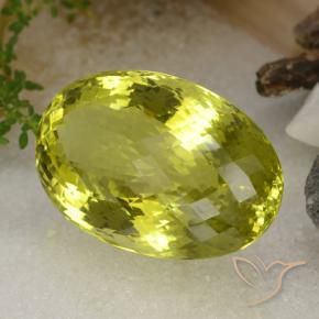 Quartzo amarelo vivo Natural 115.73ct, oval, VVS