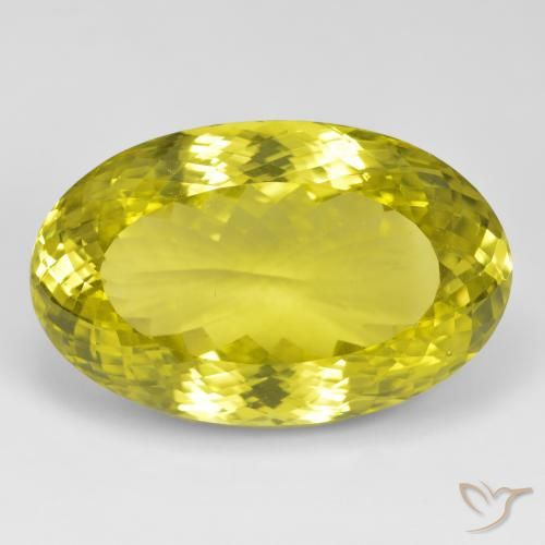 71.43ct Natural amarelo médio Quartzo, oval, VVS