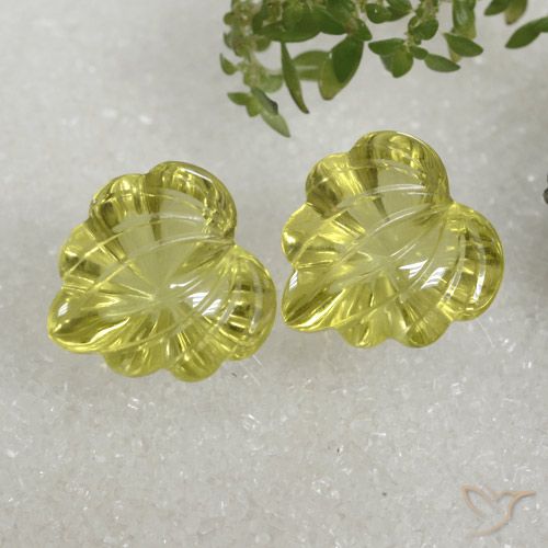 16.48ctw Natural Amarelo esverdeado Quartzo, Chique, Transparente