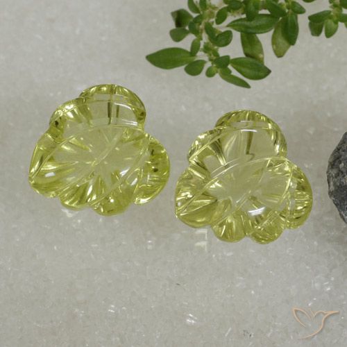 14.33ctw Natural Amarelo verde Quartzo, Chique, Transparente