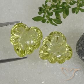 Pedras preciosas de Quartzo Amarelo verde natural de 14.33 ct, Chique, Transparente