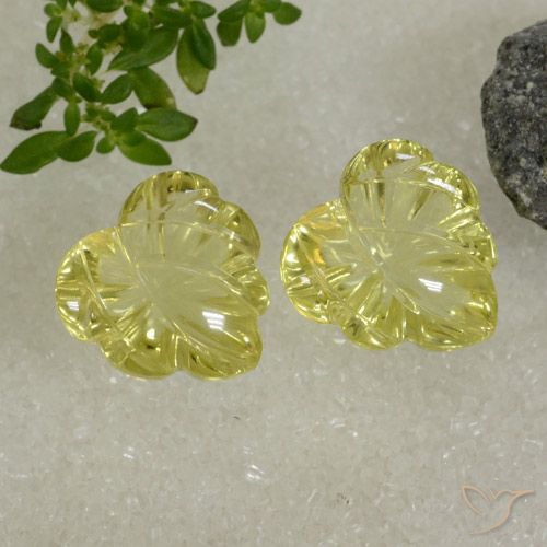 13.09ctw Natural Limão amarelo Quartzo, Chique, Transparente
