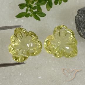 Pedras preciosas de Quartzo Limão amarelo natural de 13.09 ct, Chique, Transparente