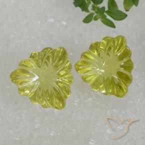 Pedras preciosas de Quartzo amarelo médio natural de 10.43 ct, Trilhão, Transparente