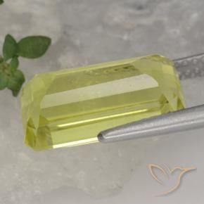 Quartzo Luz amarela Natural 5.63ct, Corte Octógono / Esmeralda, VS