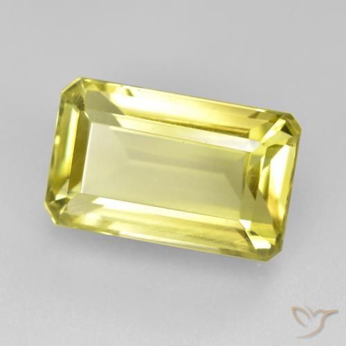 Quartzo Luz amarela Natural 6.62ct, Corte Octógono / Esmeralda, VS