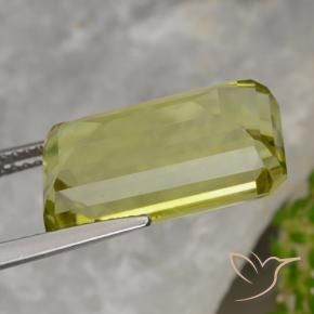 Quartzo Amarelo Abacaxi Natural 10.68ct, Corte Octógono / Esmeralda, VVS