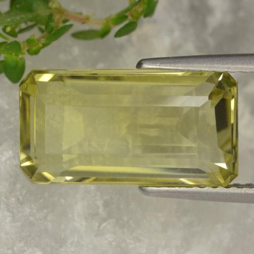 Quartzo Amarelo Terroso Natural 6.20ct, Corte Octógono / Esmeralda, VVS-VS