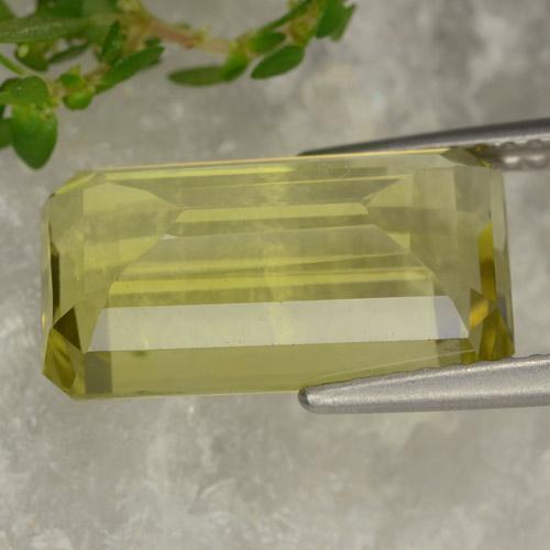 Quartzo Amarelo Terroso Natural 6.20ct, Corte Octógono / Esmeralda, VVS-VS
