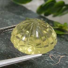 Quartzo Lagoa Amarela Natural 12.61ct, Flor cortada, Transparente