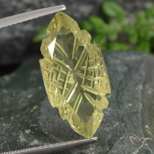 8.48ct Natural Luz amarela Quartzo, Marquesa, Transparente