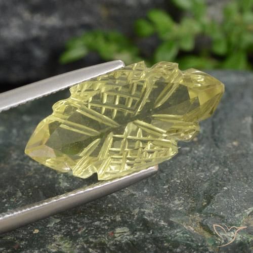 Quartzo Luz amarela Natural 8.48ct, Marquesa, Transparente