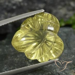 Quartzo amarelo médio Natural 14.18ct, Flor cortada, Transparente