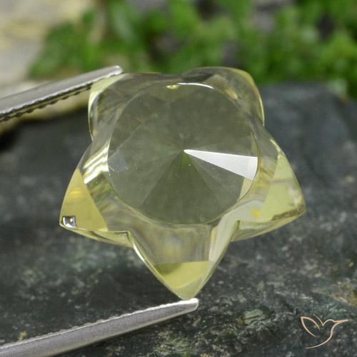 Quartzo Lagoa Amarela Natural 13.81ct, Chique, Transparente